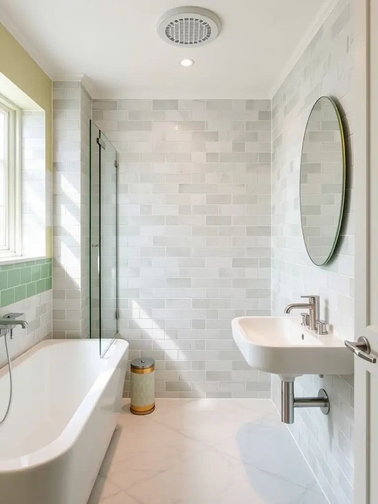 A modern bathroom renovation with new tiles, a sleek vanity, and updated fixtures, reflecting the high-quality craftsmanship of Florida Remodel and Paint.